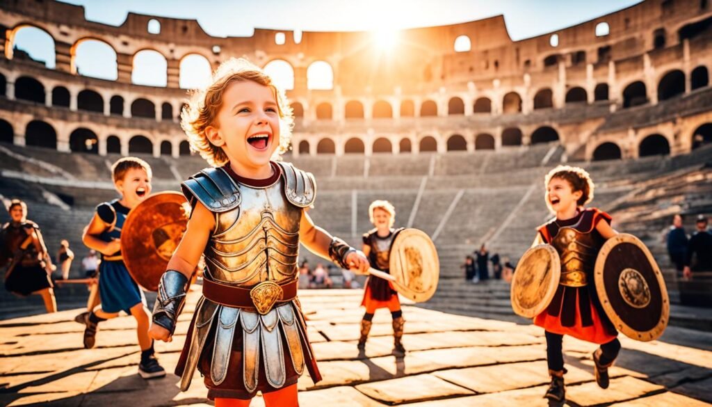 gladiator training in Italy